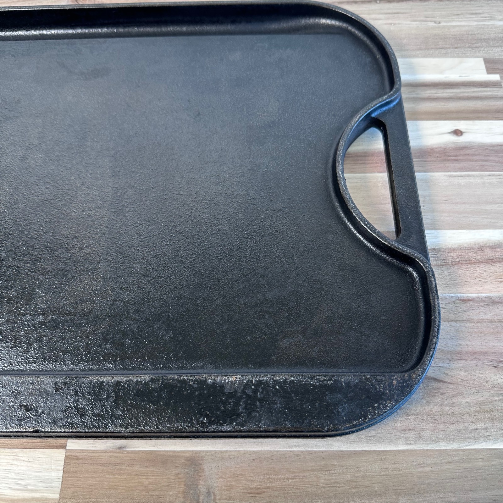 Lodge Pro-Grid Cast Iron Reversible Grill Griddle Combo PG12 USA 20×10.5 USA