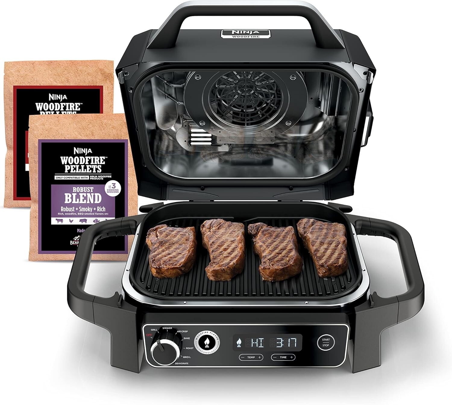 NINJA Woodfire 7 in 1 Outdoor Smoker Grill