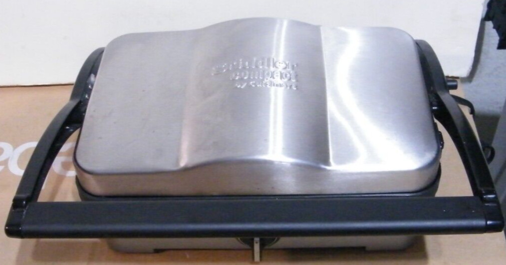 Cuisinart Grid-70PC 1200W Cooking Griddler Compact Stainless Steel