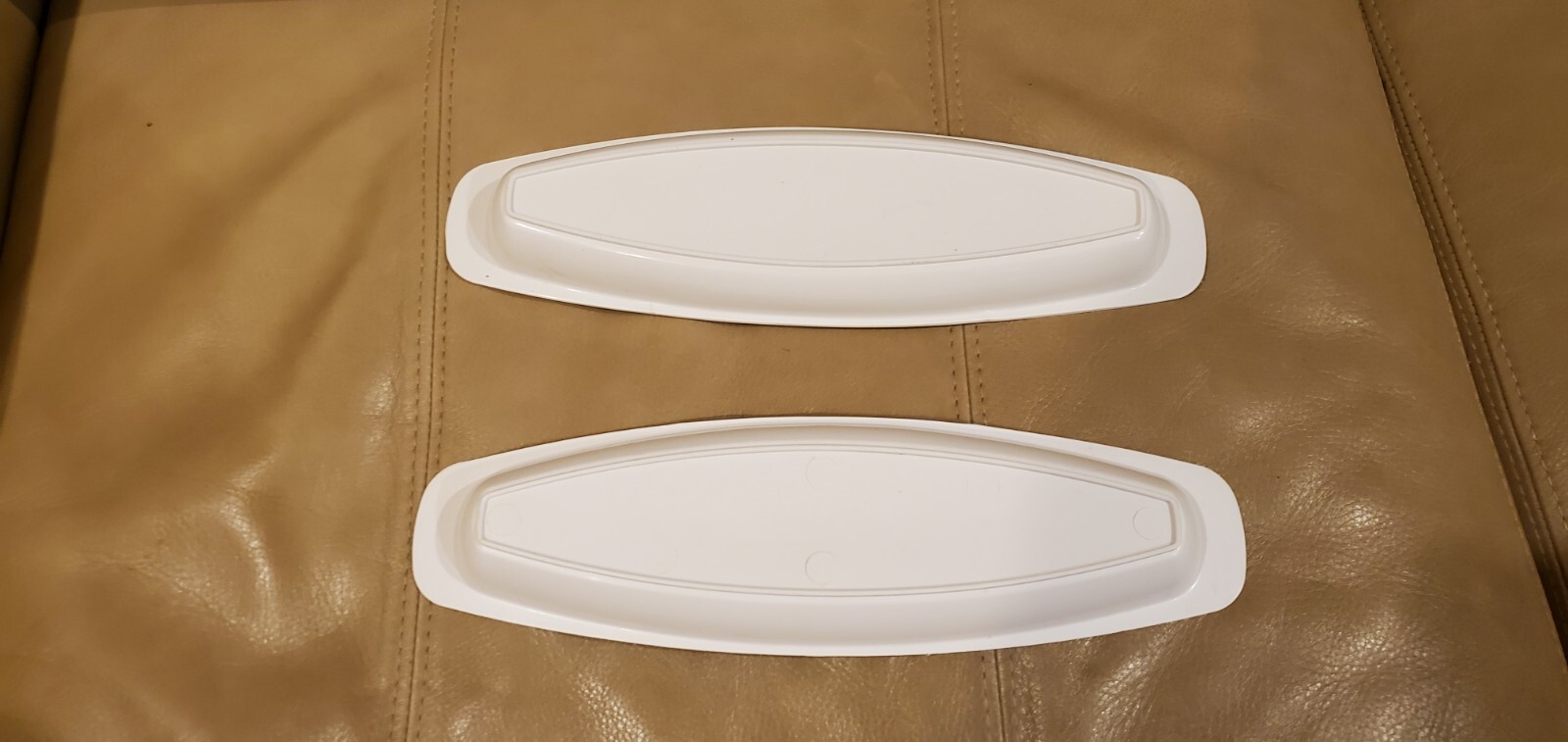 Lot of 2 GEORGE FOREMAN GRILL 12 1/2″ White Drip Tray Grease Catcher 12.5″