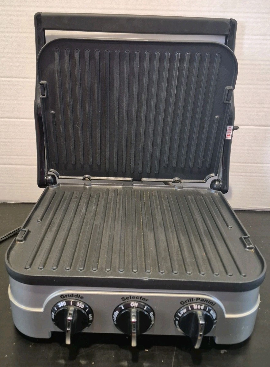 Cuisinart Griddler 5-in-1 Contact Grill Panini Press Sandwich Maker GRID-8N