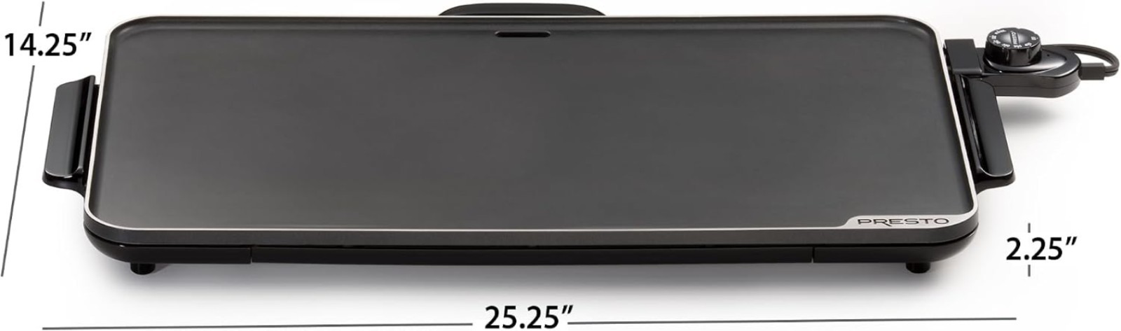 Presto 22″ Slimline Griddle, Extra Large Ceramic Nonstick PFAS Free, 1200W, B…