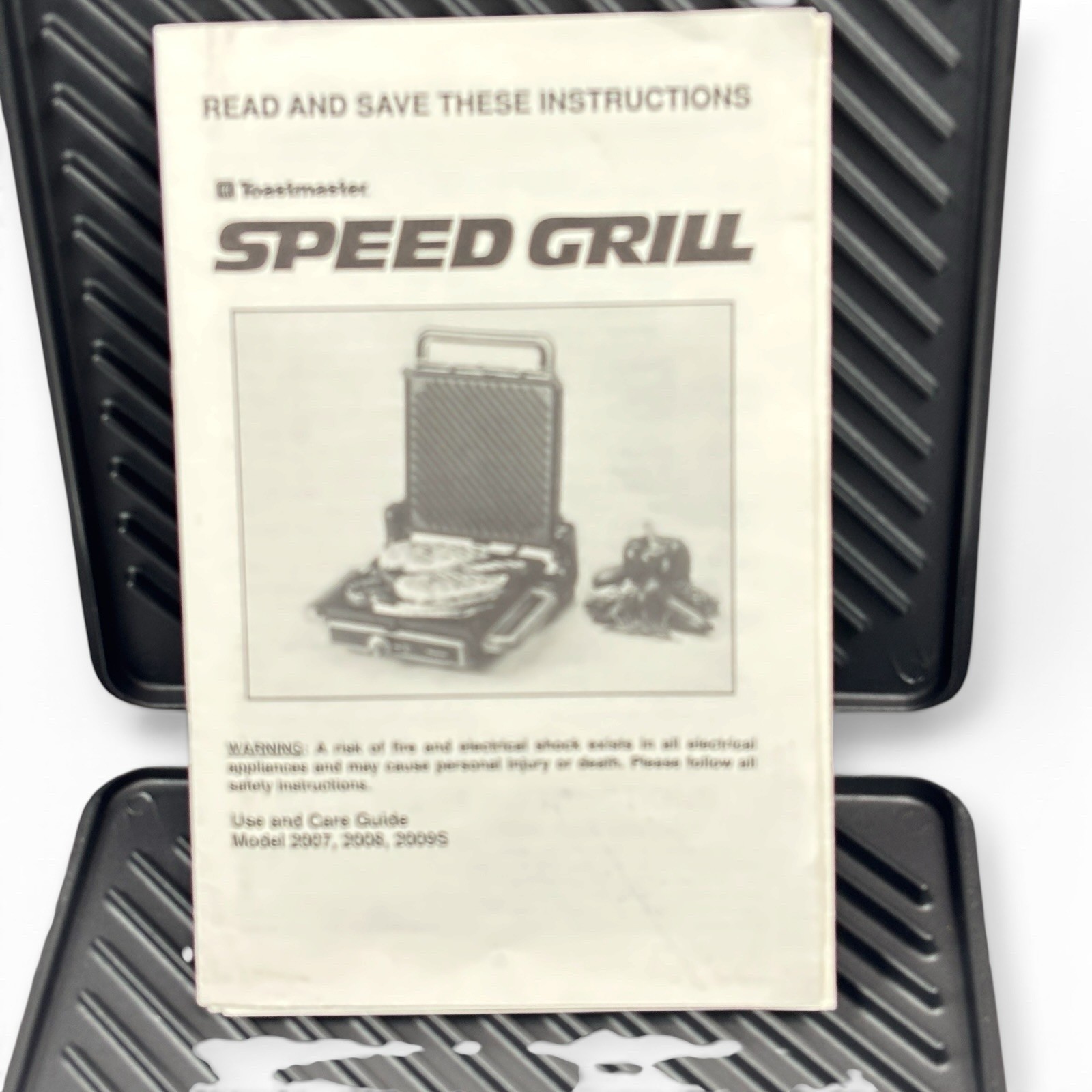 Toastmaster Grillerie 2003 Indoor Electric Speed Grill & Bakery | Manual | VTG