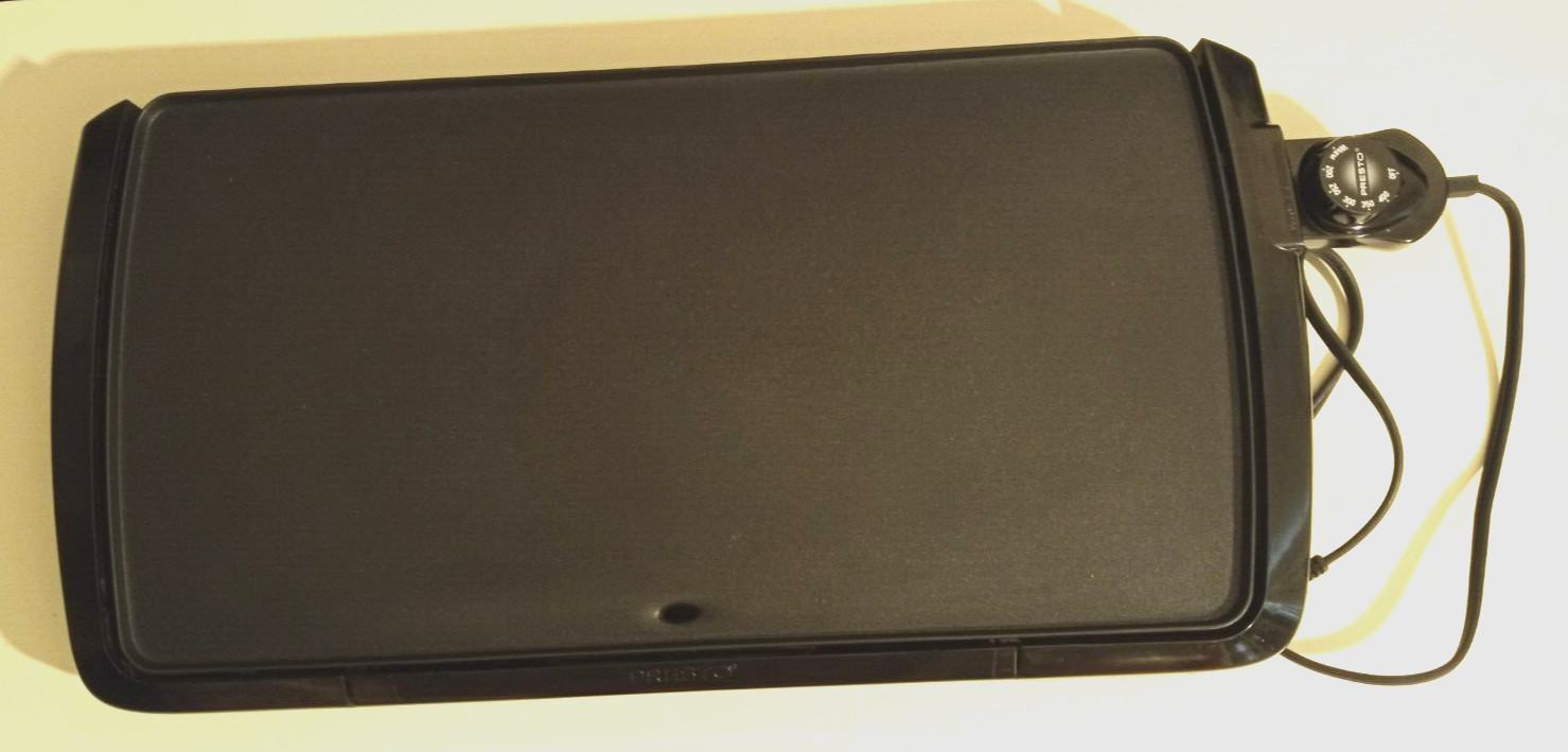 Presto 07030 Cool Touch Electric Griddle Black W/Slide Out Drip Tray – EUC