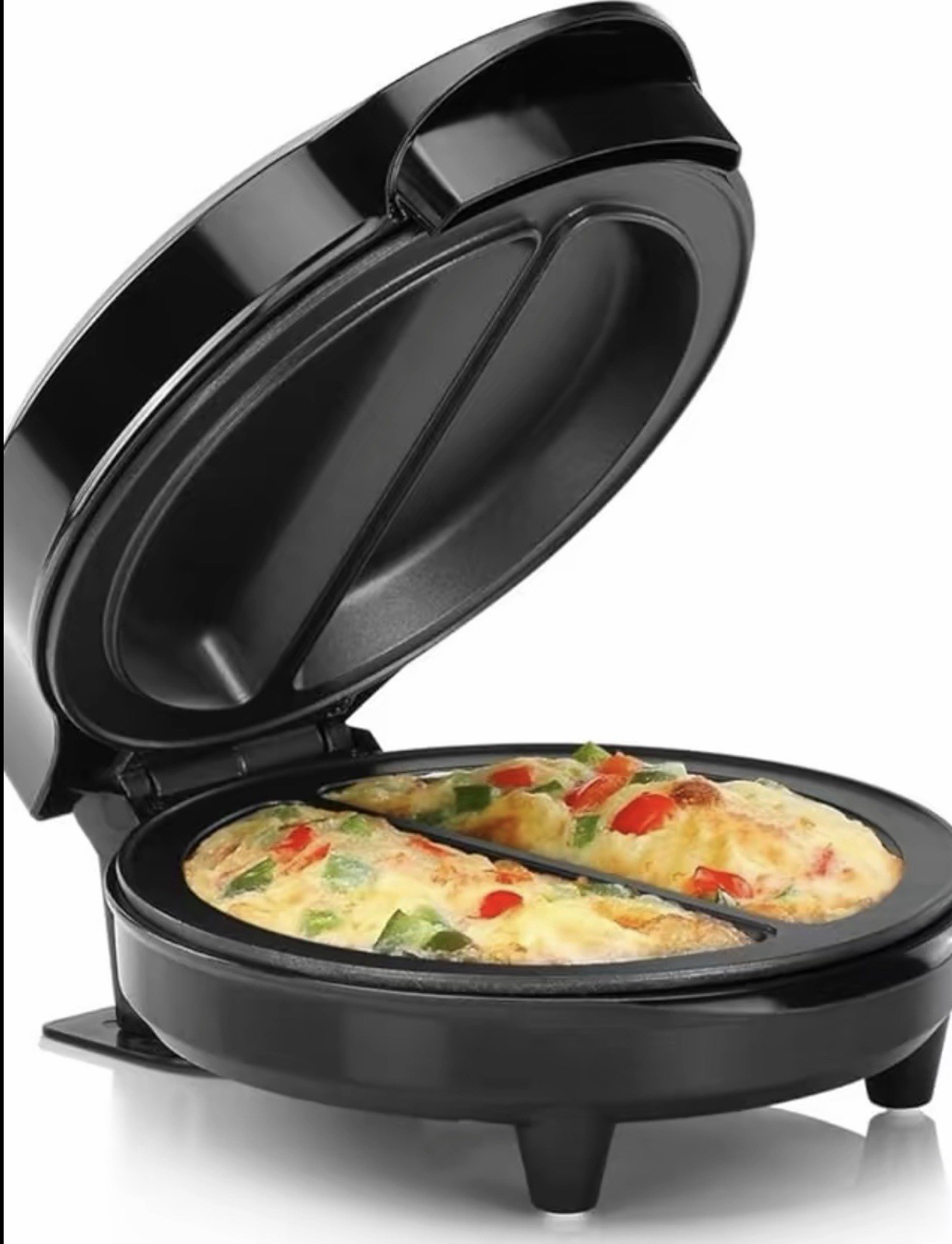 Elite Gourmet Omelet Maker Stainless Steel Non Stick Countertop Griddle