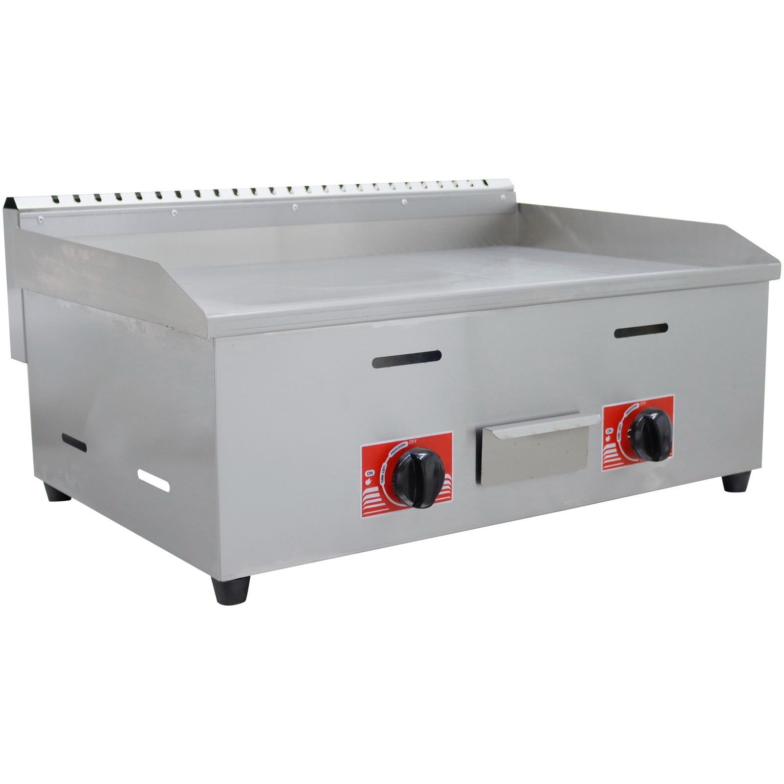 Gas Griddle Flat Top Grill 29*16in Table Bbq Grill Griddle Commercial Home Use