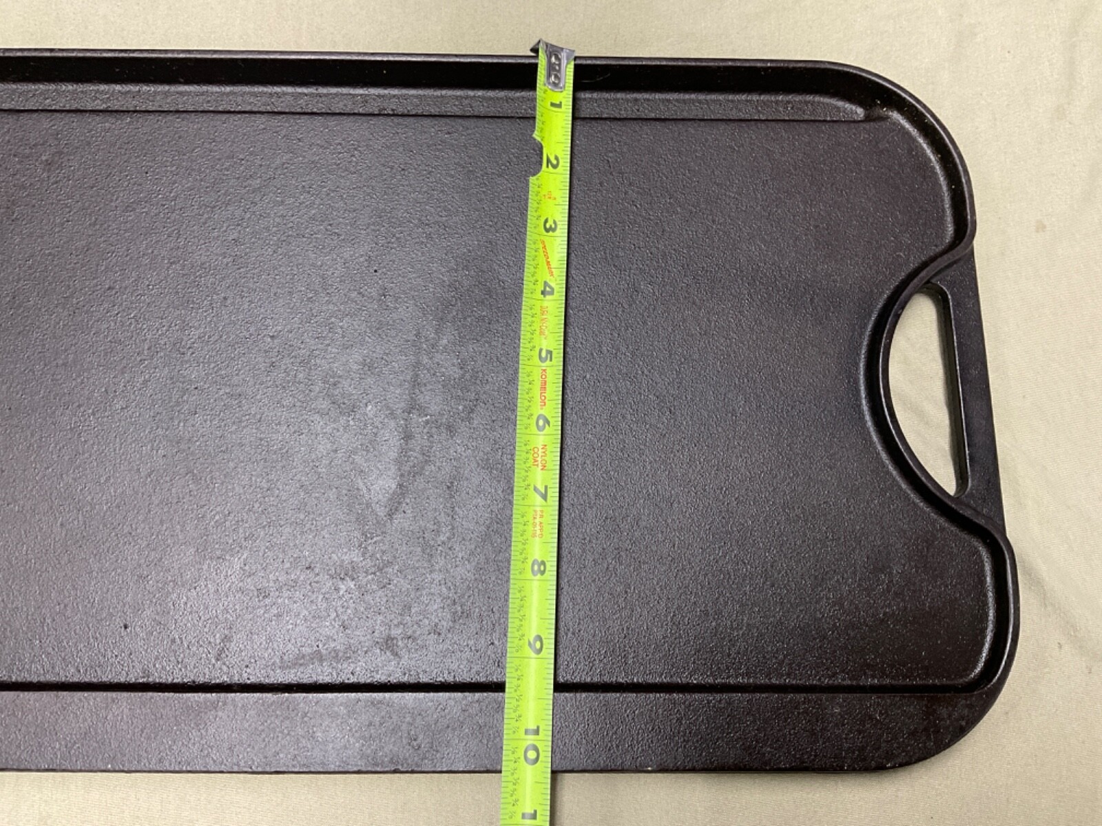 Lodge Pro-Grid Cast Iron Reversible Grill Griddle Combo PG12 USA 20×10 3/8in.