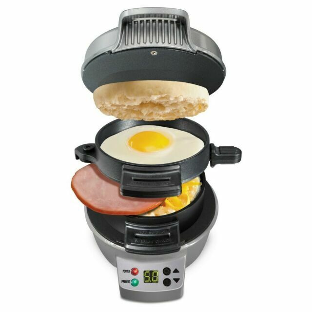 Hamilton Beach 25478 Breakfast Sandwich Maker – Silver