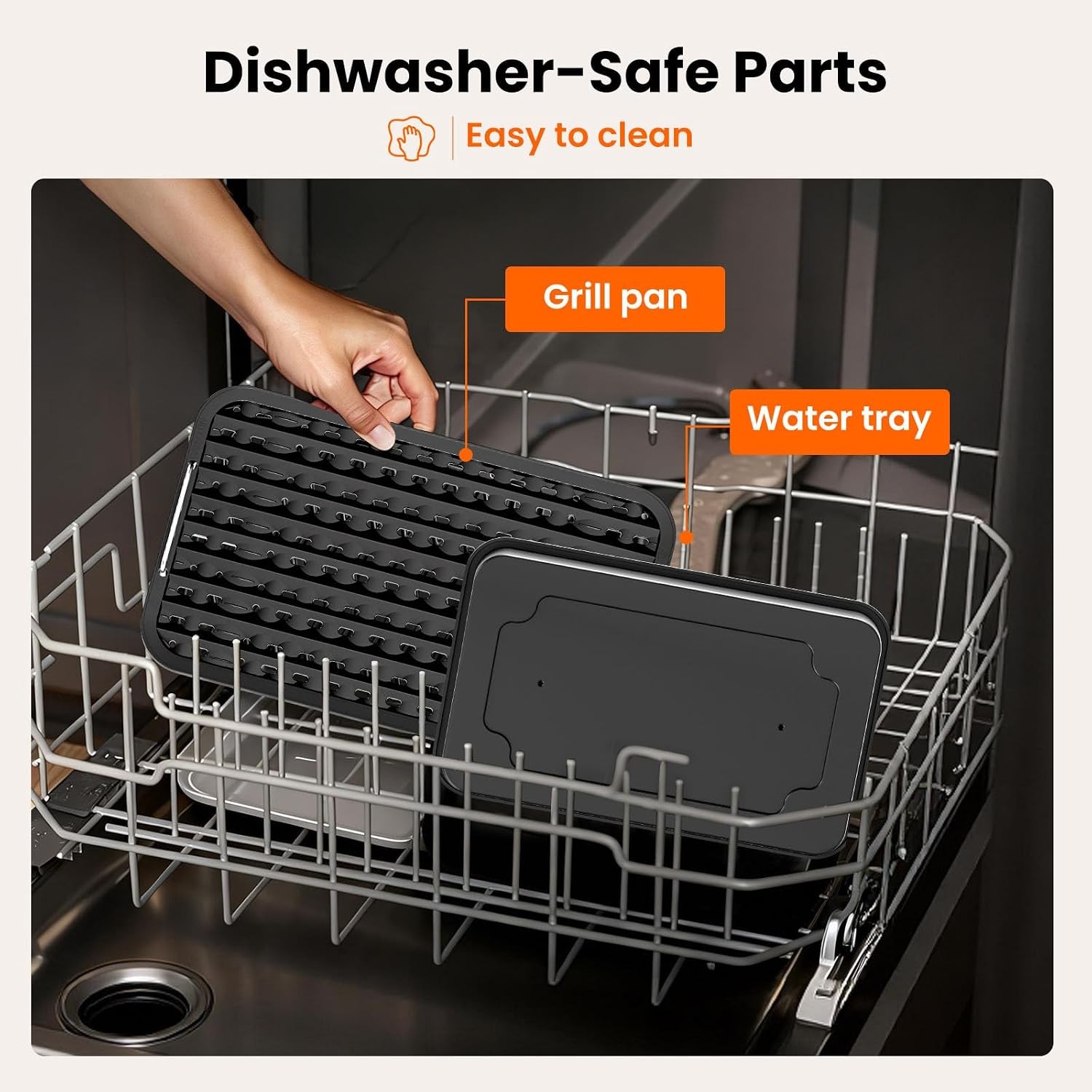 Electric Smokeless Indoor Grill & Griddle Nonstick Contact Grill Dishwasher Safe