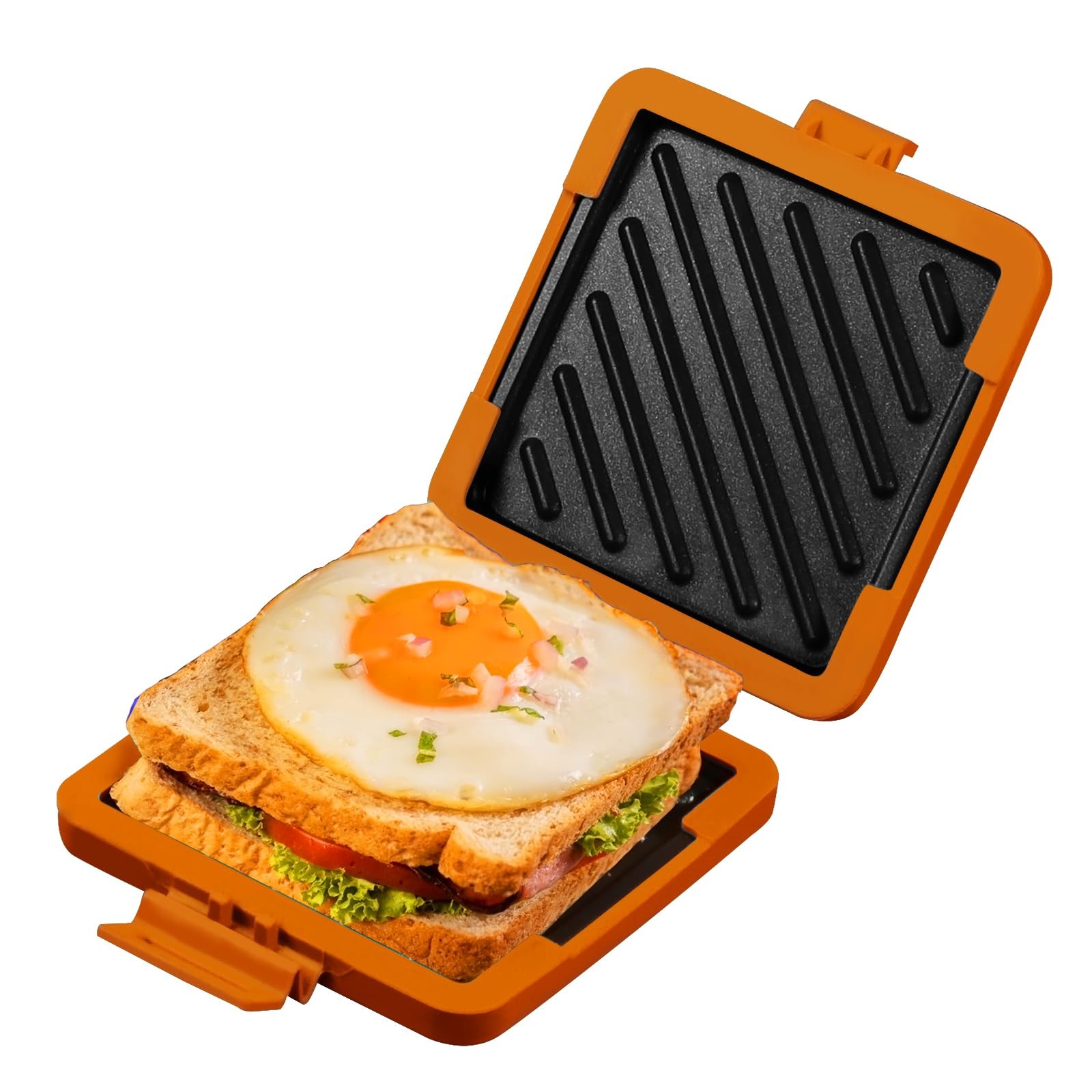 Toaster,Microwave Toaster, Sandwich Maker, Panini Maker, Dishwasher Safe,NO E…
