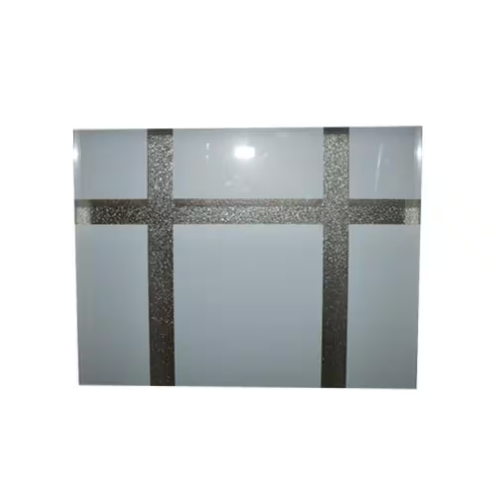 47.5 In. X 11.5 In. Prairie Decorative Glass Picture Vinyl Insulated Window Whit