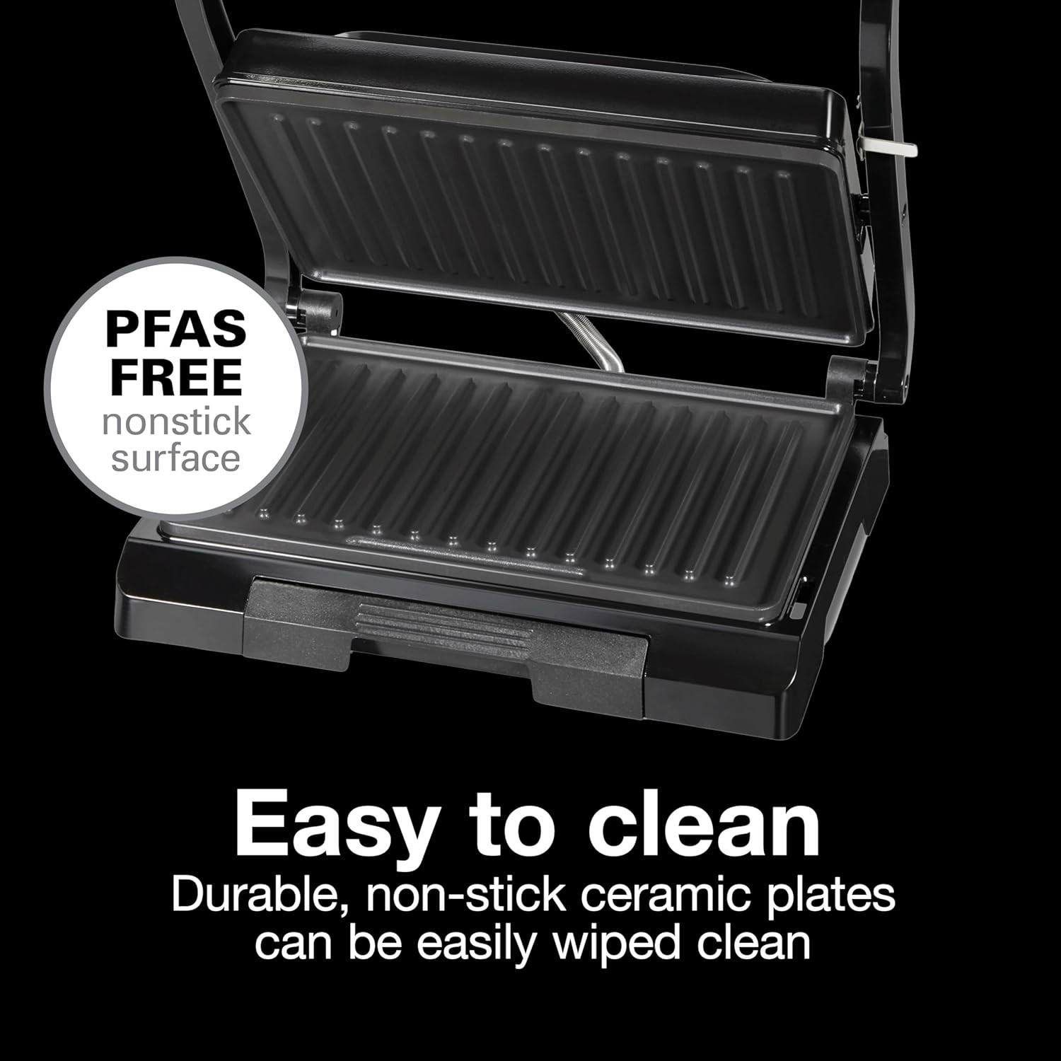 Proctor Silex-Panini Press Sandwich Maker and Electric Indoor Grill, Easy Clean