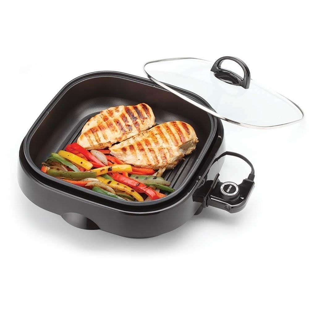 4 Quart Aluminum Non-Stick & Dishwasher Safe 3 in 1 Grillet Electric Grills 2023