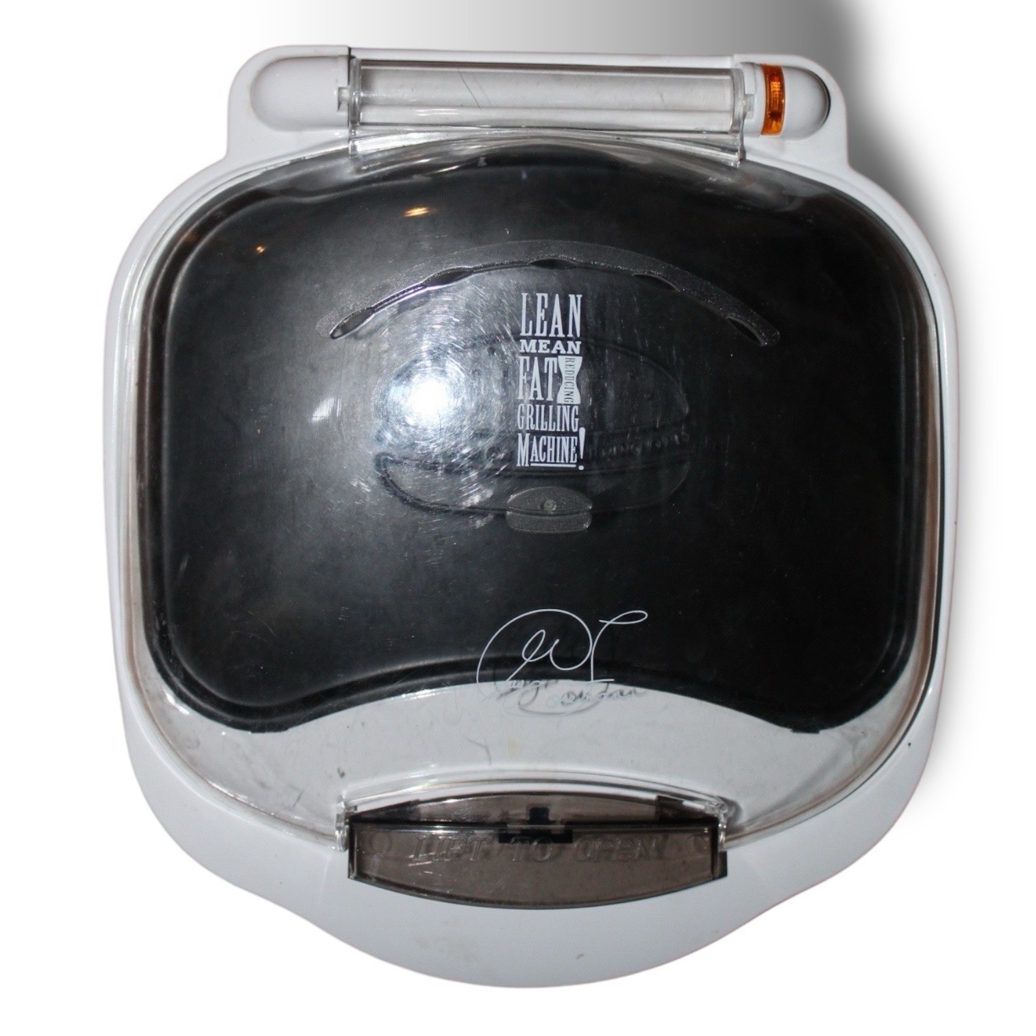 George Foreman Grill 2005 White GR10ABW Lean Mean Fat Reducing Machine Works