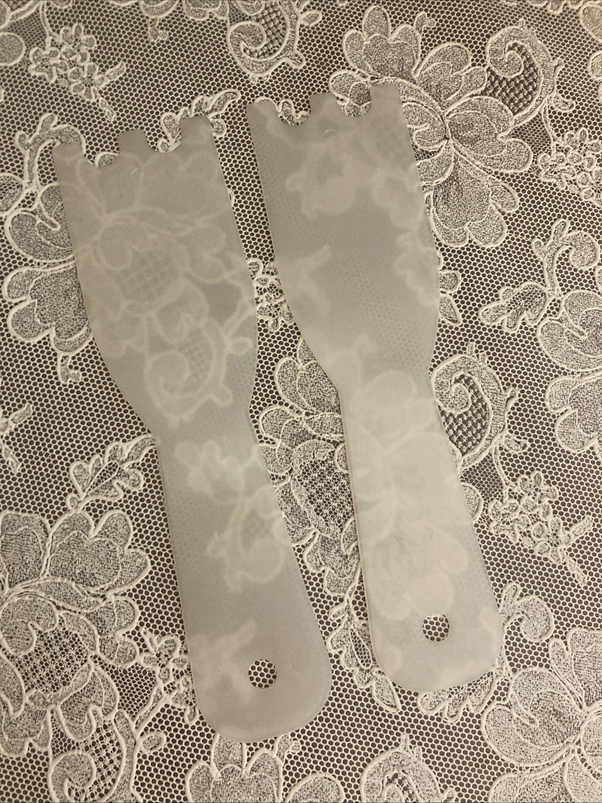 George Foreman Indoor Grill Replacement Scraper Spatula Sheer White Lot Of 2