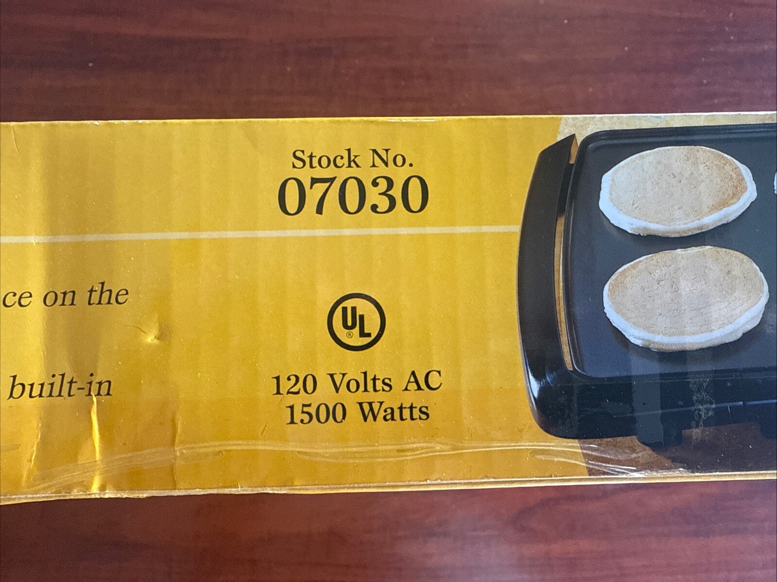 Presto Cool-Touch Electric Black 20″x10″ Griddle Model 07030 New in Original Box