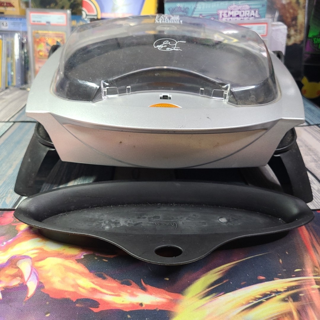 George Foreman Lean Mean Fat Reducing Grilling Machine & Drip Tray BROKEN HANDLE