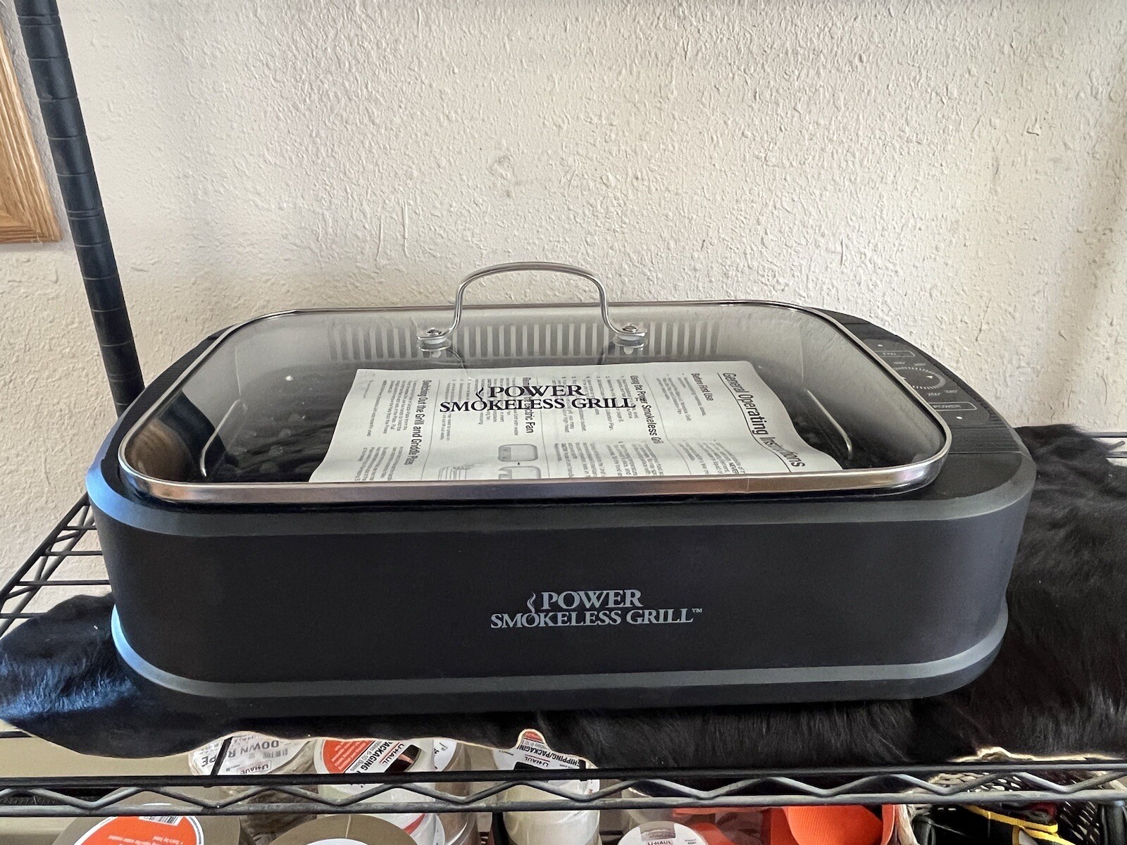Power Smokeless Grill Model MG-1500 Electric Indoor Grill – All Components w Box