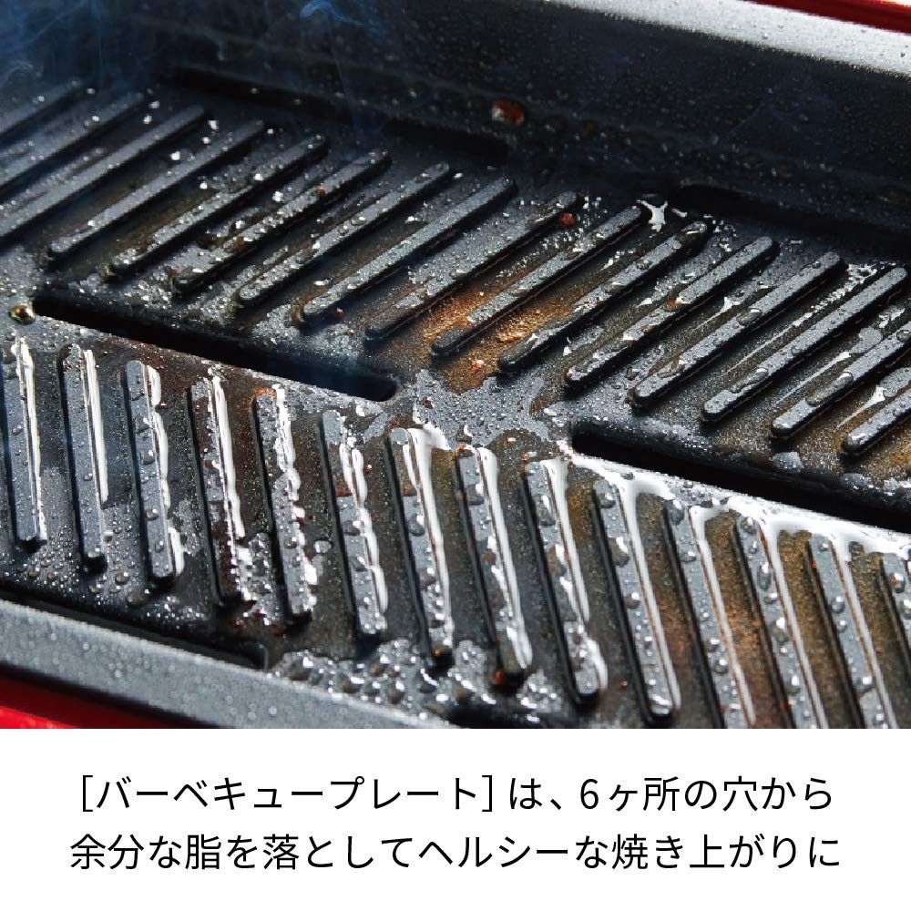 Recolte Home BBQ Electric Grill Hot Plate Red RBQ-1