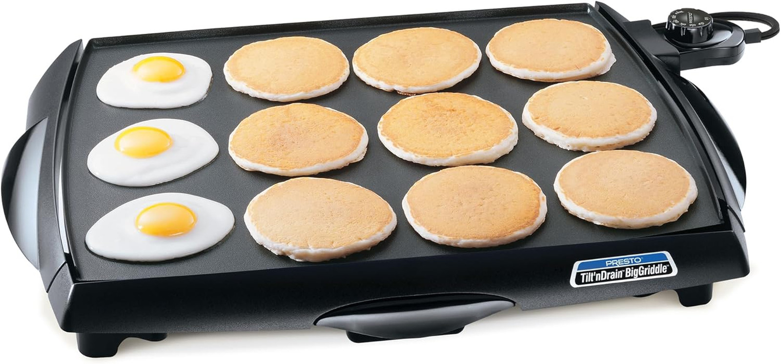 07046 Tilt ‘N Drain Big Griddle Cool-Touch Electric Griddle