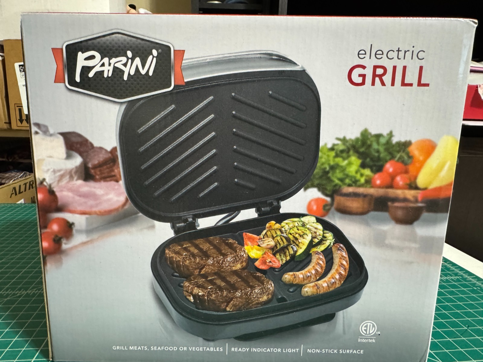 Electric Grill Indoor. Parini. Nonstick