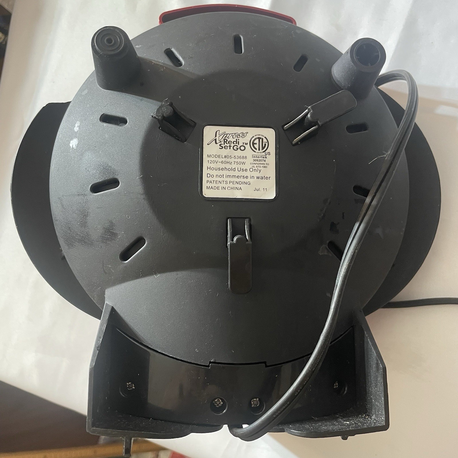 Express Redi Set Go mini cooker red cook unit only [Mdl.05-53688] used working