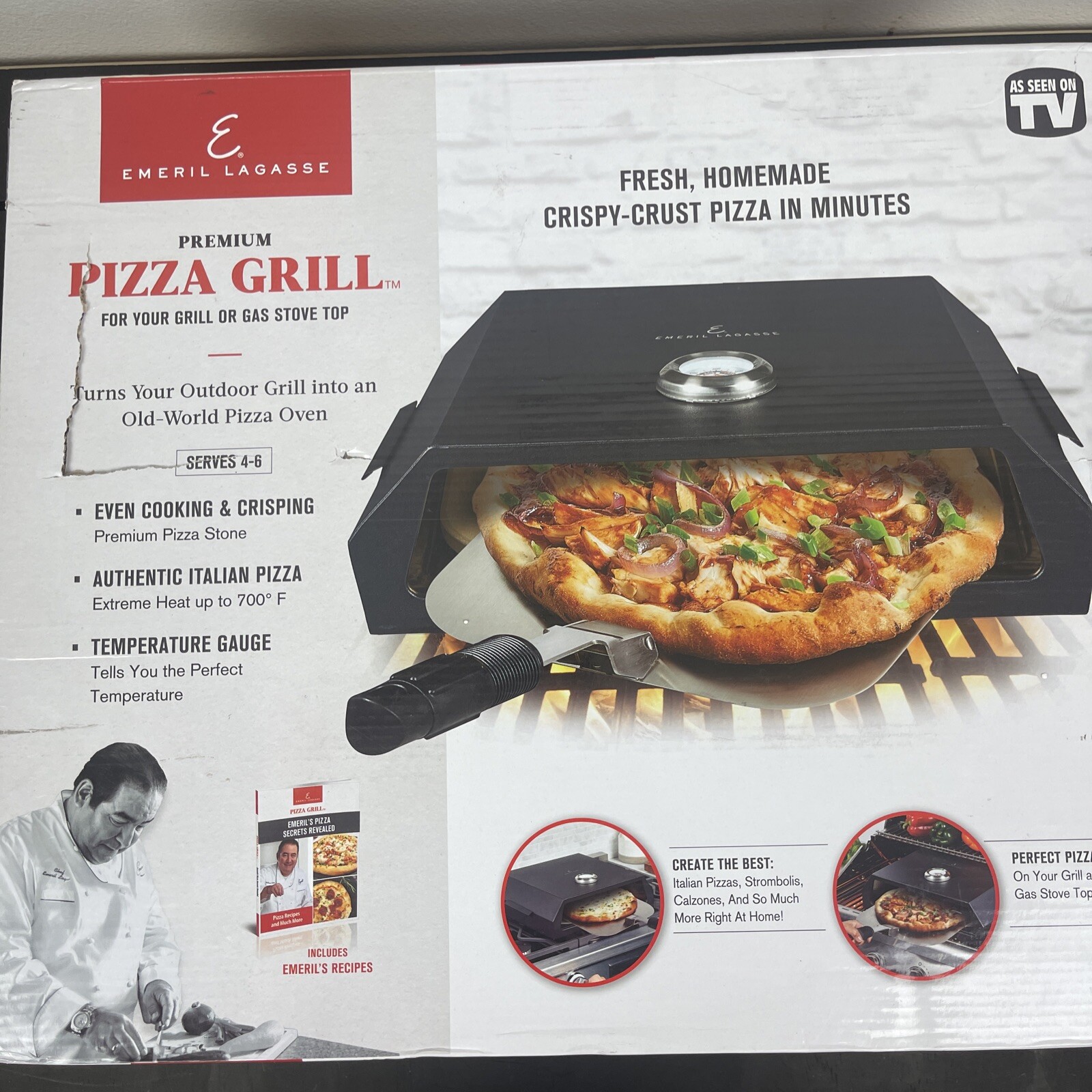 Emeril Lagasse Premium Pizza Oven Grill Open Box