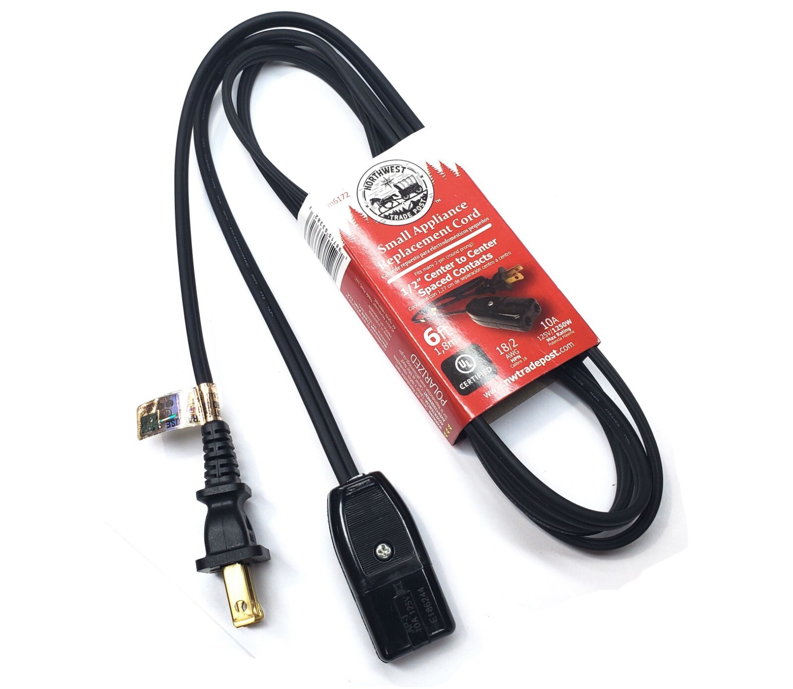 6ft Replacement Power Cord for Farberware Vintage Super Fast Lil Grill Model 261