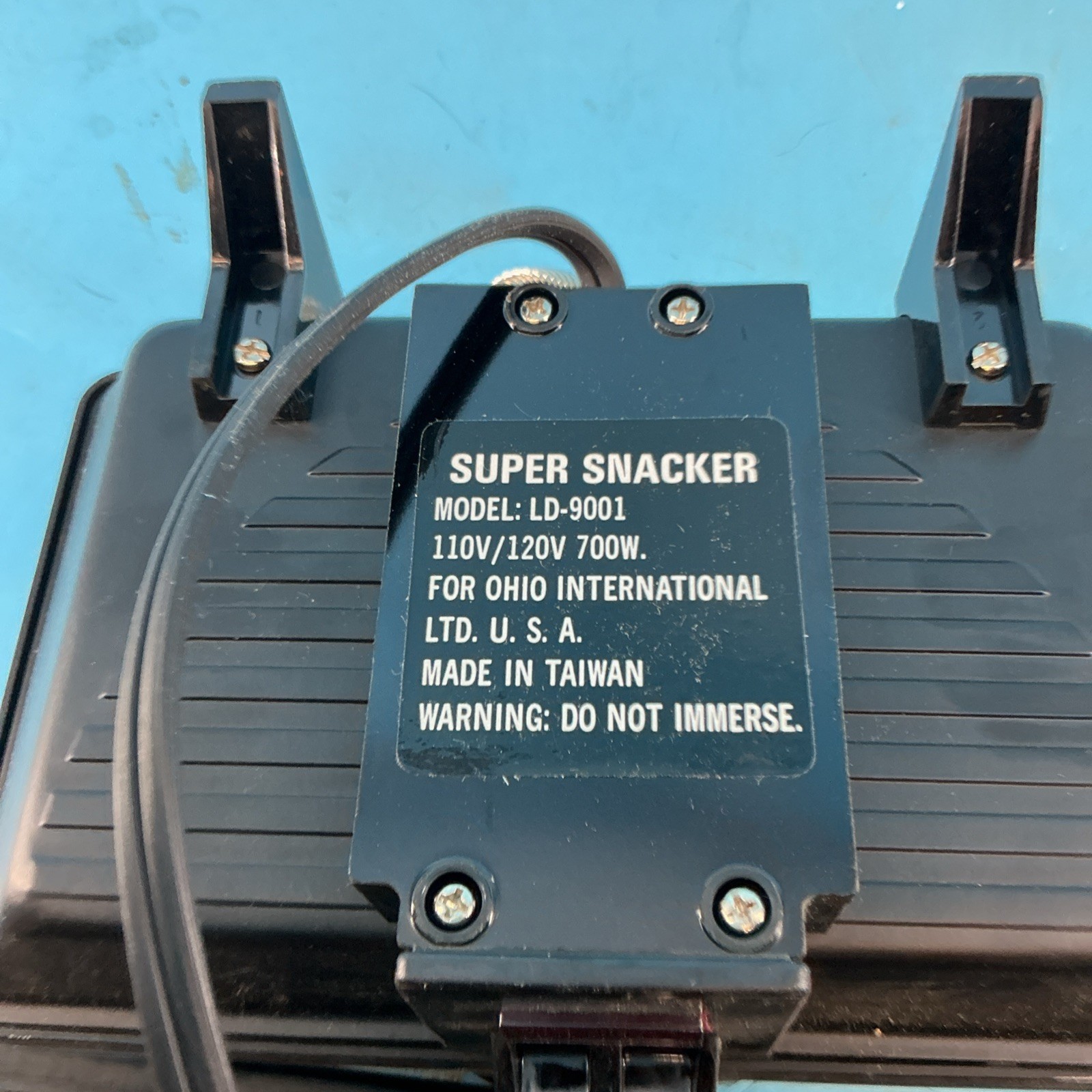 Super Snacker Sandwich Model: 3800 LD-9001