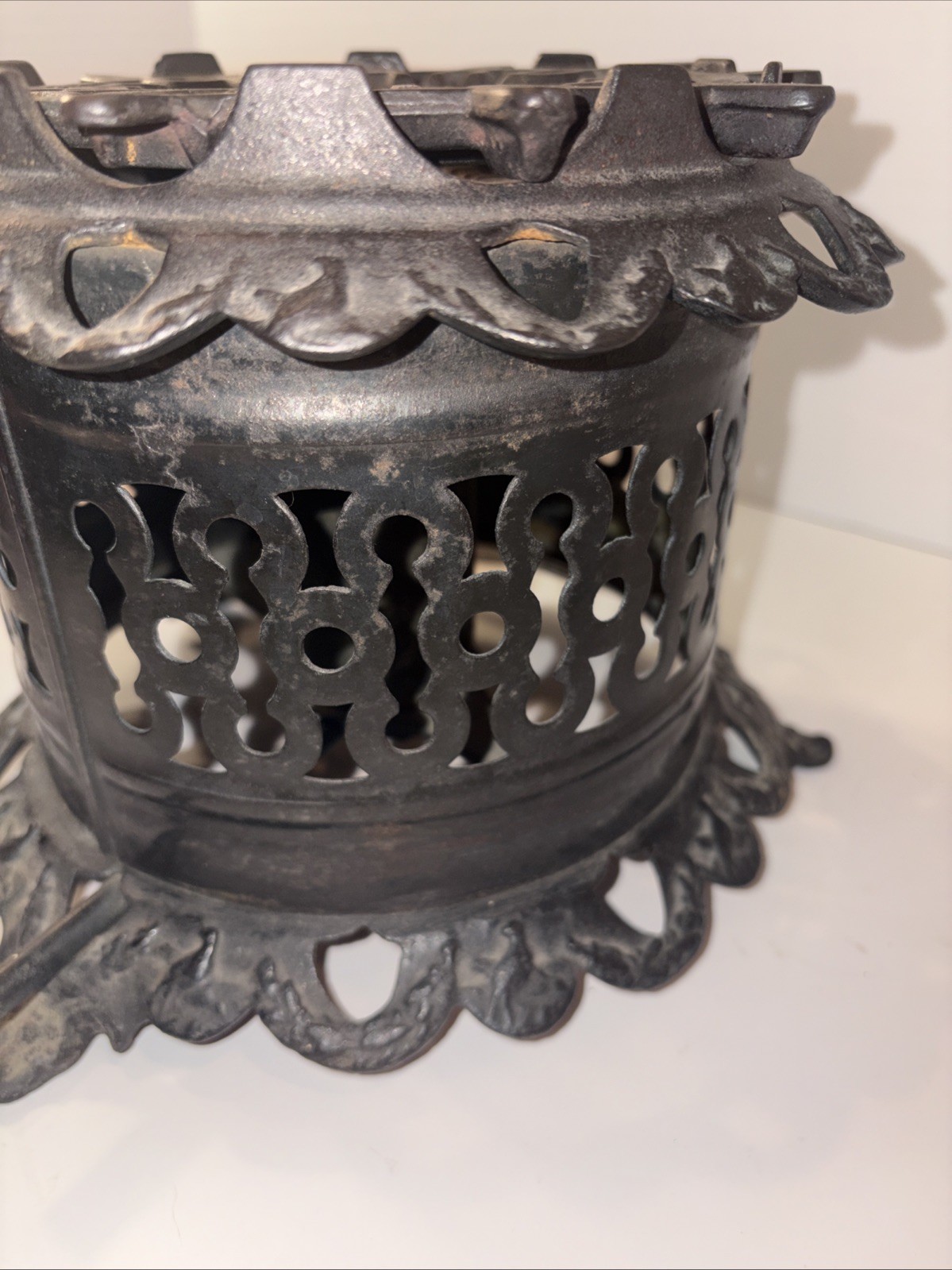 Antique Vulcan Cast Iron Single Burner Stove Hot Plate W/Tifft & Howard Grate
