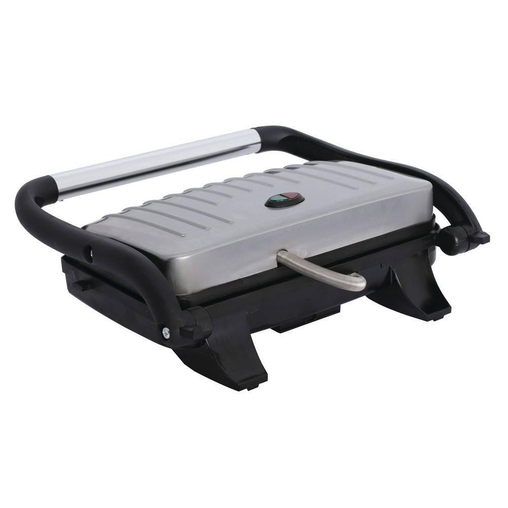 Brentwood Appliances Panini Press 1000-W Nonstick Metallic Floating Lid Compact