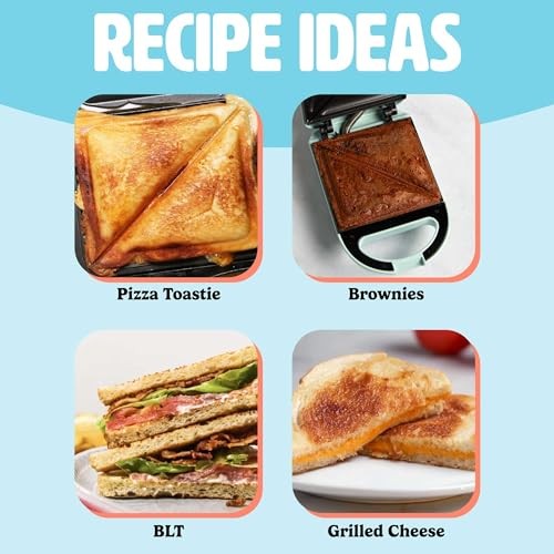 Sandwich Maker, Makes Sandwiches, Paninis, Grilled Cheese, Desserts, Mini Aqua