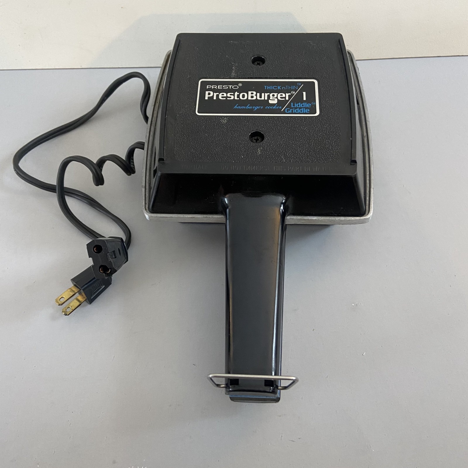 VTG Presto Burger 1 Thick n Thin Liddle Griddle Electric Hamburger Cooker Tested