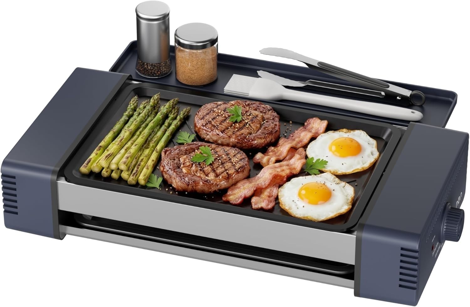 3 in 1 Smokeless Indoor Grill and Electric Griddle Korean BBQ
