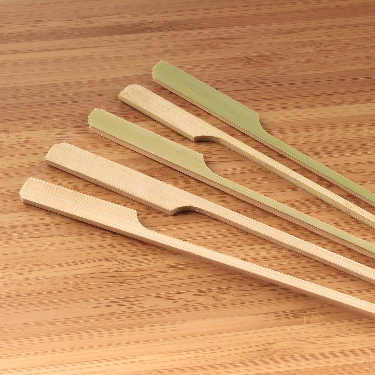 BambooMN 3.5″ Bamboo Paddle Pick Skewers for Food, Drinks, Appetizers – 10,000 P