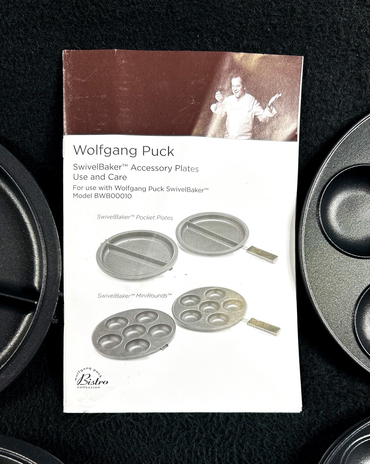 Wolfgang Puck Swivel Baker Accessory Plates Pocket & Mini Rounds