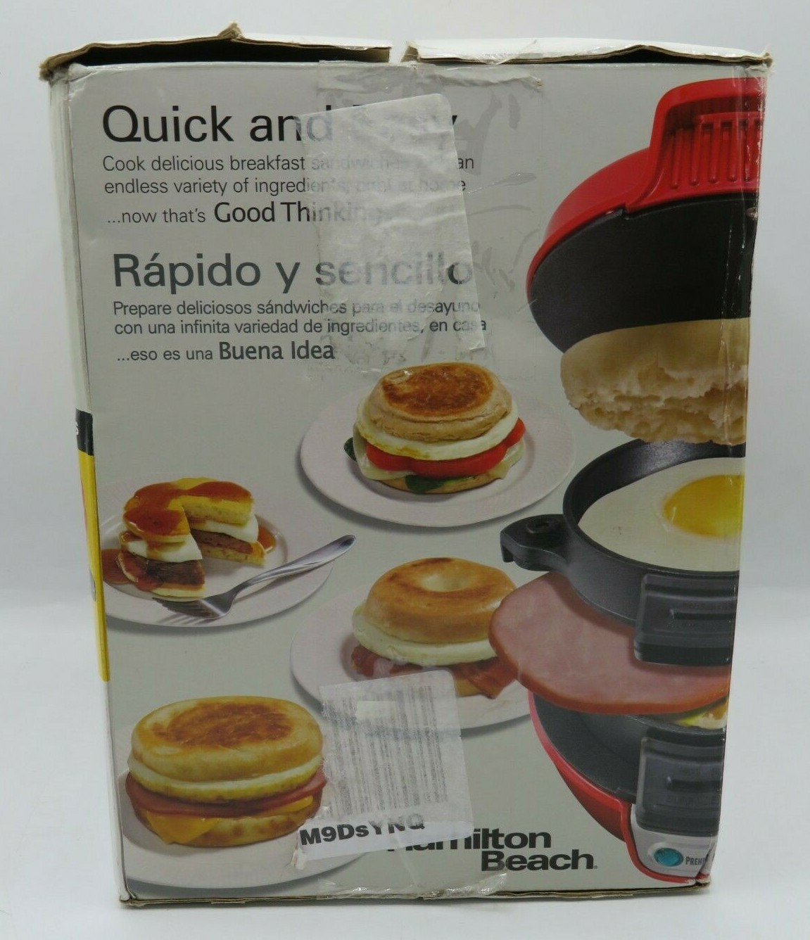 Hamilton Beach – Quick & Easy Breakfast Sandwich Maker – Red – 25476
