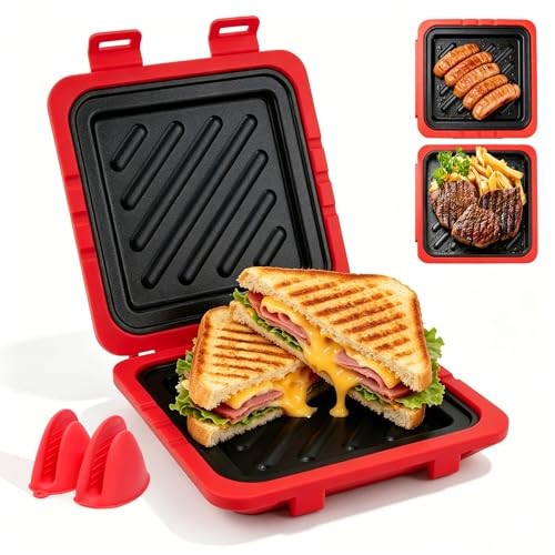 Microwave Sandwich Maker 2026 – Toaster with Adjustable Silicone