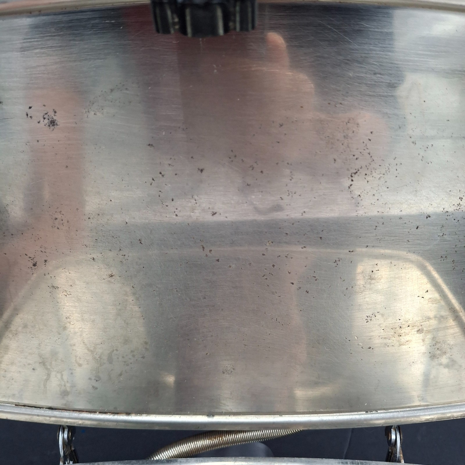 Bersted Mfg Model 360 Sandwich Griddle Press Chrome Bakelite Handles
