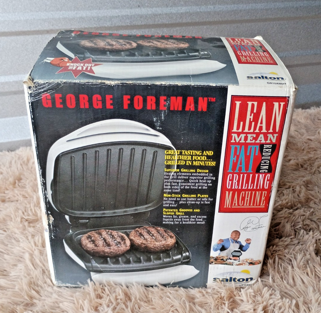 George Foreman GR10AWHT Lean Mean Fat Reducing Grilling Machine Grill White in B