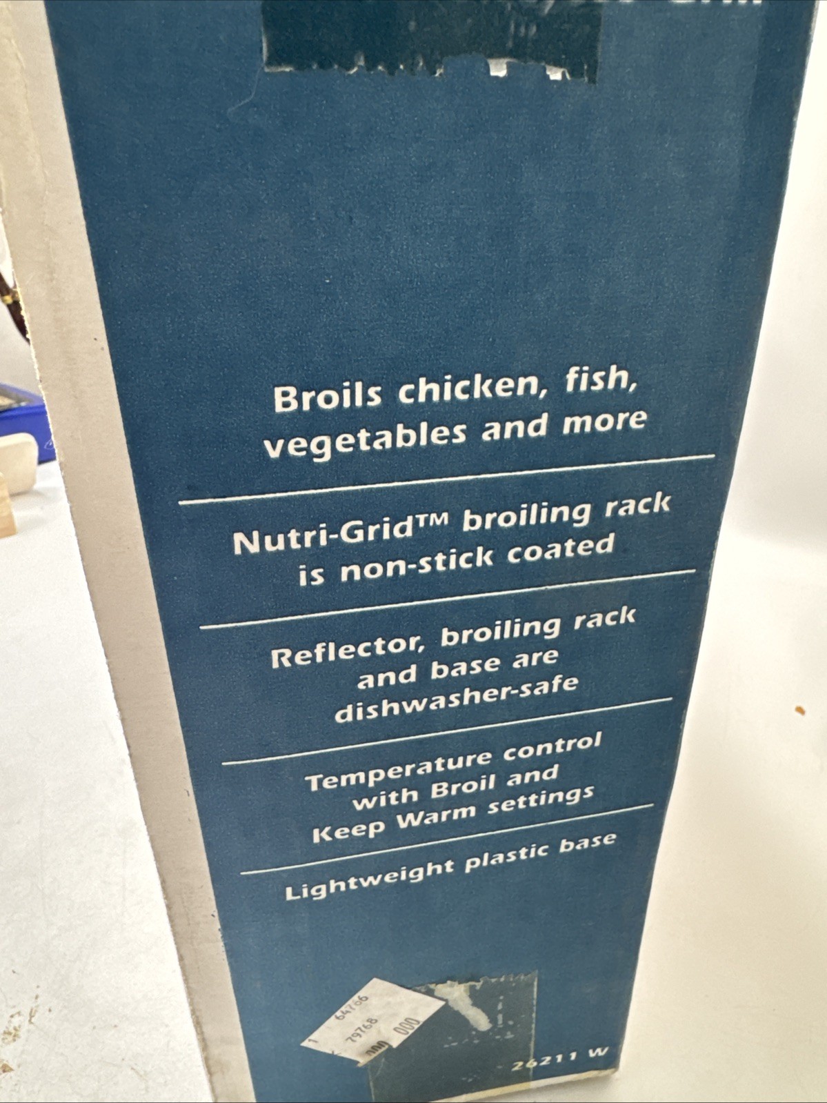 NUTRI-BROIL By Rival – Indoor Electric Grill Model # 26211 W – Sealed