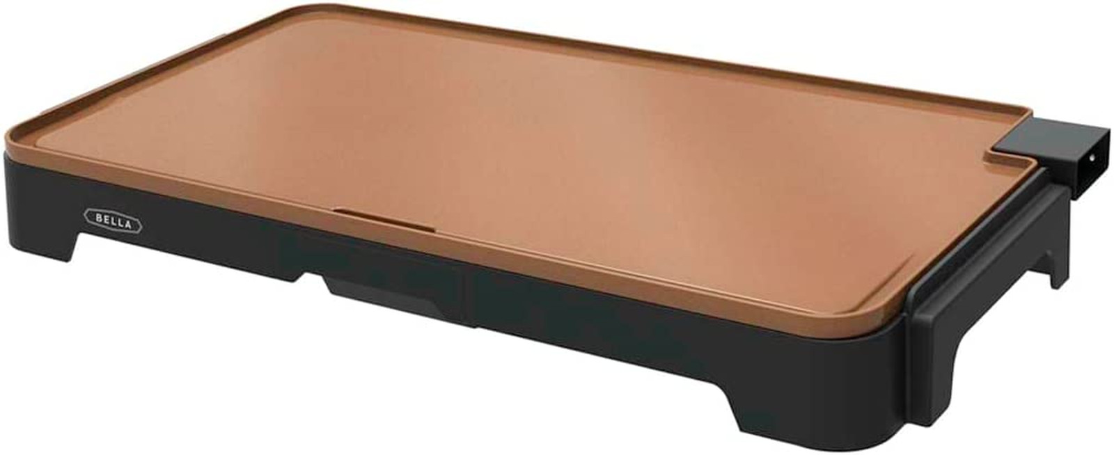 XL Electric Ceramic Titanium Griddle Make Non Stick 12 X 22 Inch Copper/Black