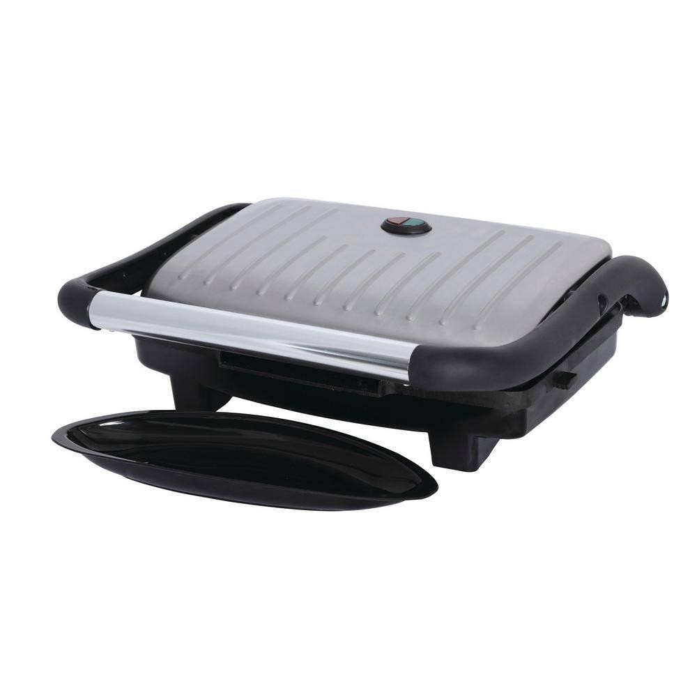 Brentwood Appliances Panini Press 1000-W Nonstick Metallic Floating Lid Compact