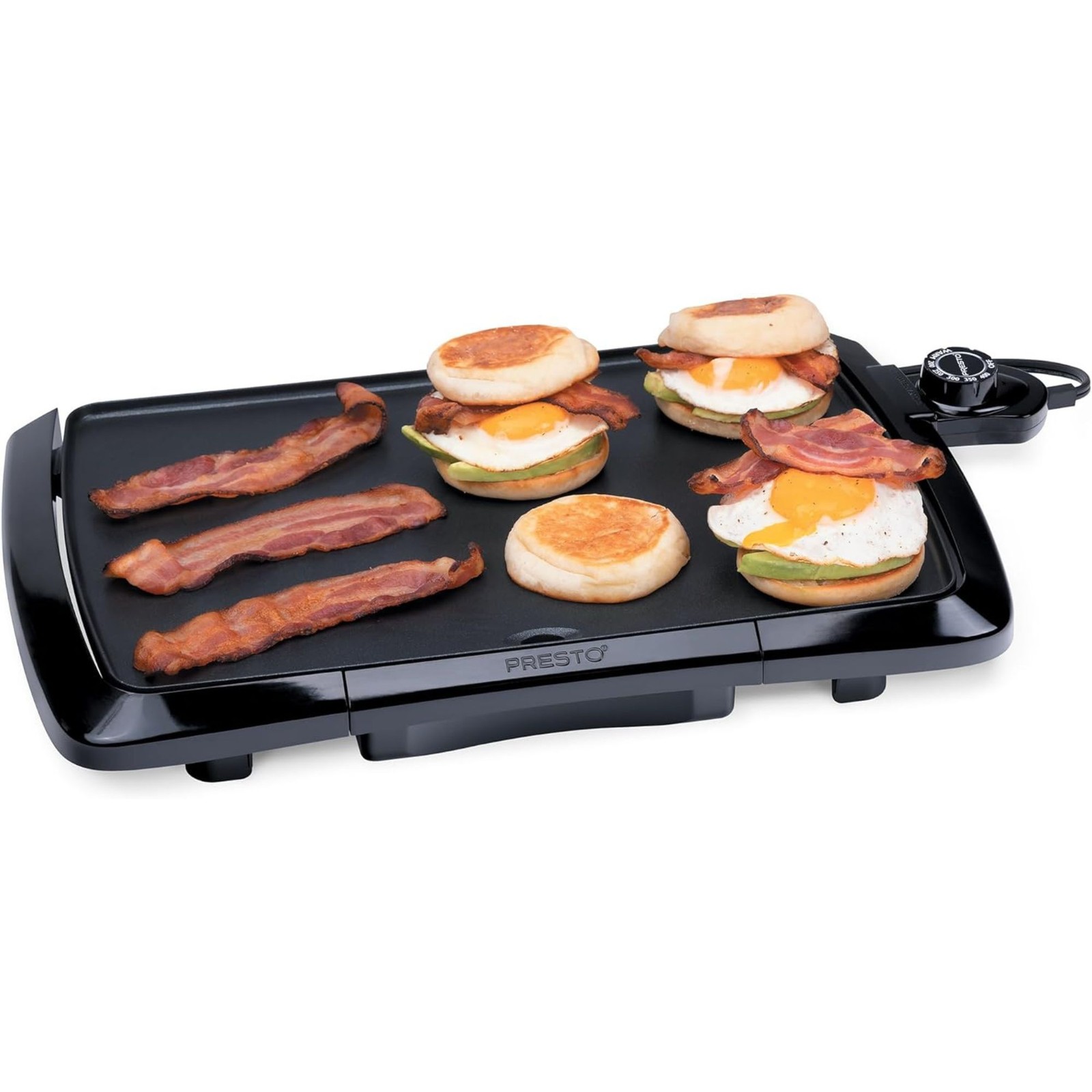 Presto Cool-Touch Electric Griddle, 10.5″ x 16″ Ceramic Nonstick Flat Top Grill