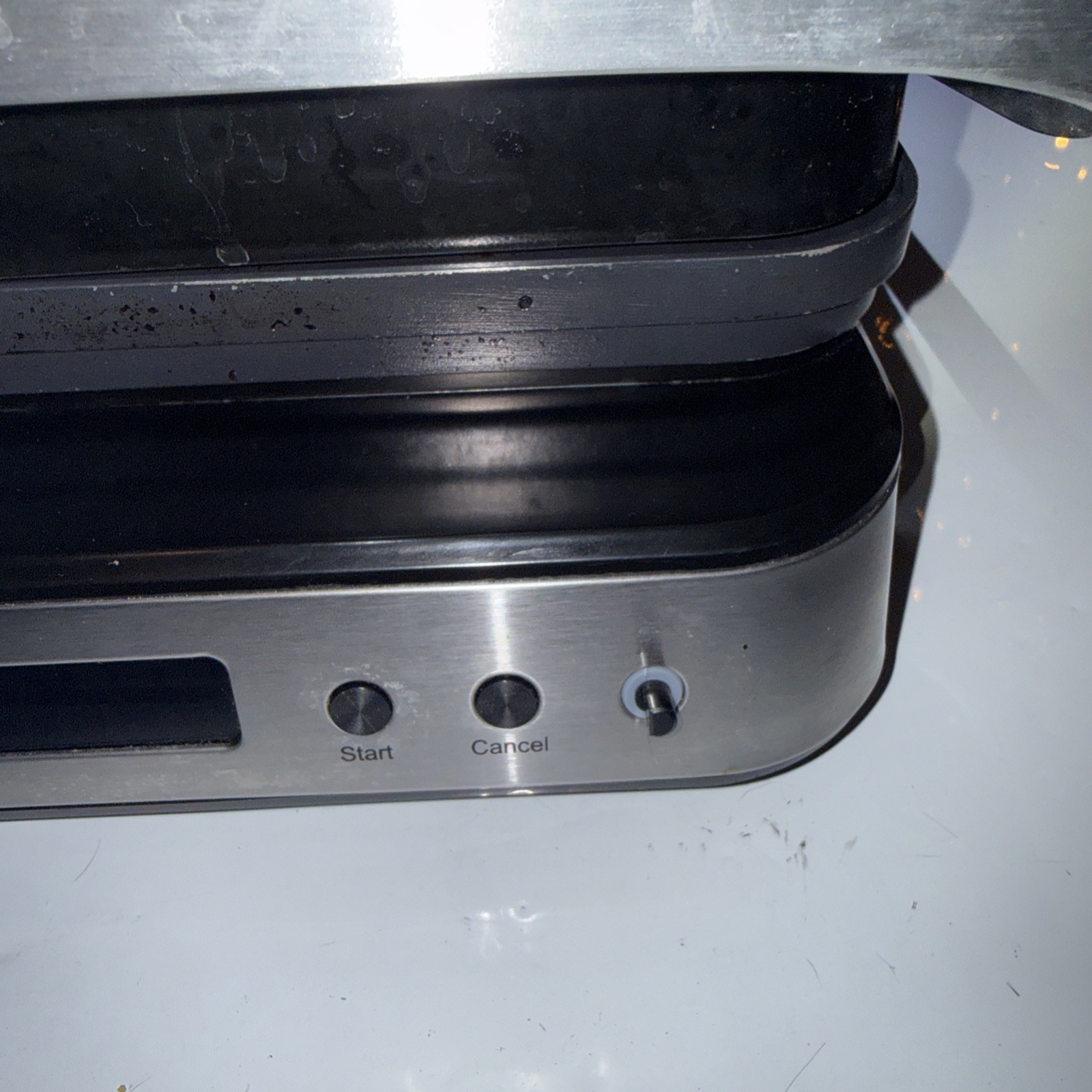 GreenPan Electric Indoor Stainless Steel 6-in-1 Contact Grill & Griddle CC006410