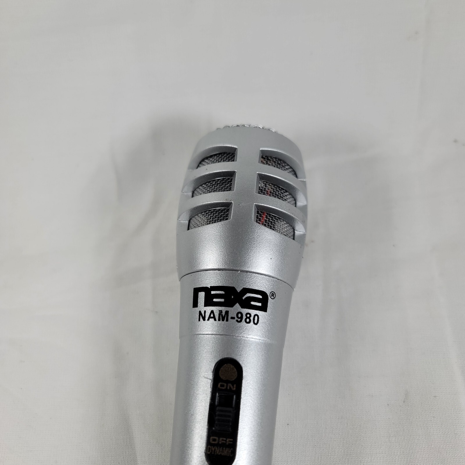 Naxa Replacement Microphone (Unit Only, No Cord) Model Number NAM-980 -Silver