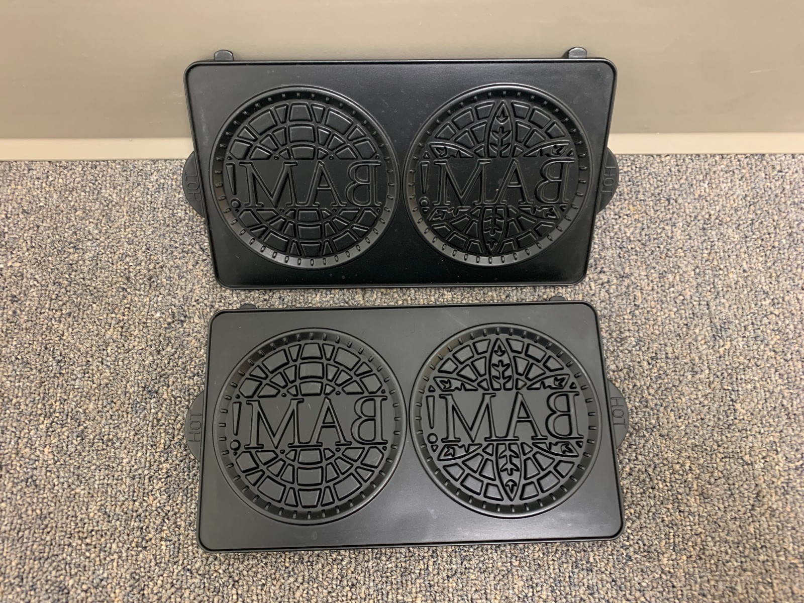 2 Replacement Pizzelle Sandwich Griddle plates Emeril 5 Star All-Clad Electric