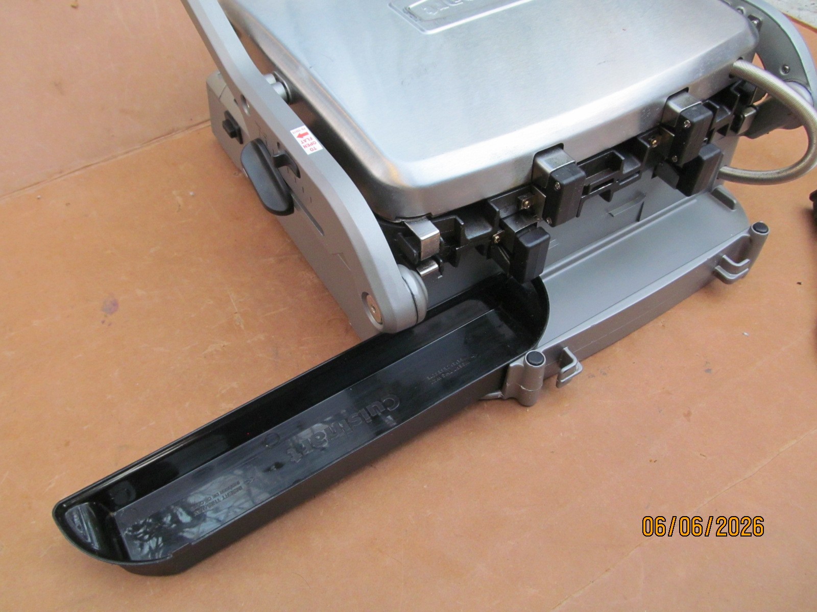 Cuisinart Electric Griddler Elite GR-300 Indoor Countertop Grill Press Stainless