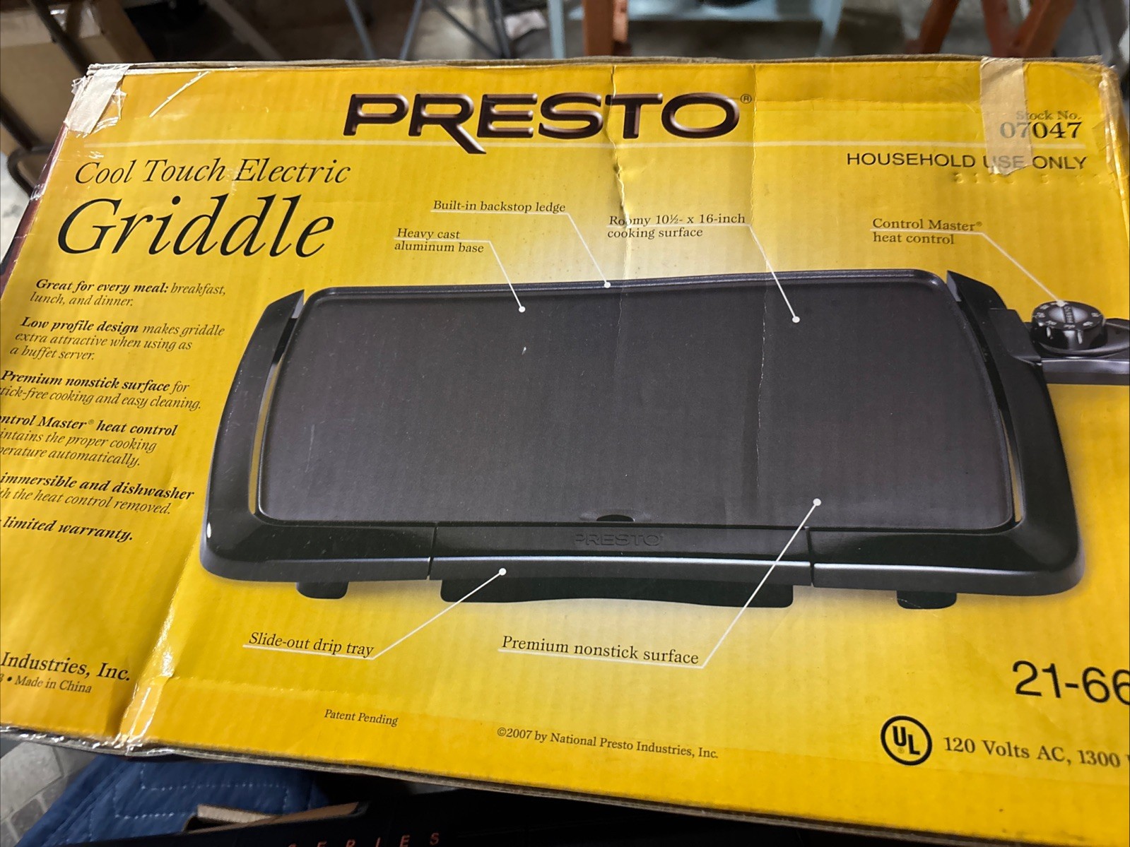 Presto Cool Touch Electric Griddle