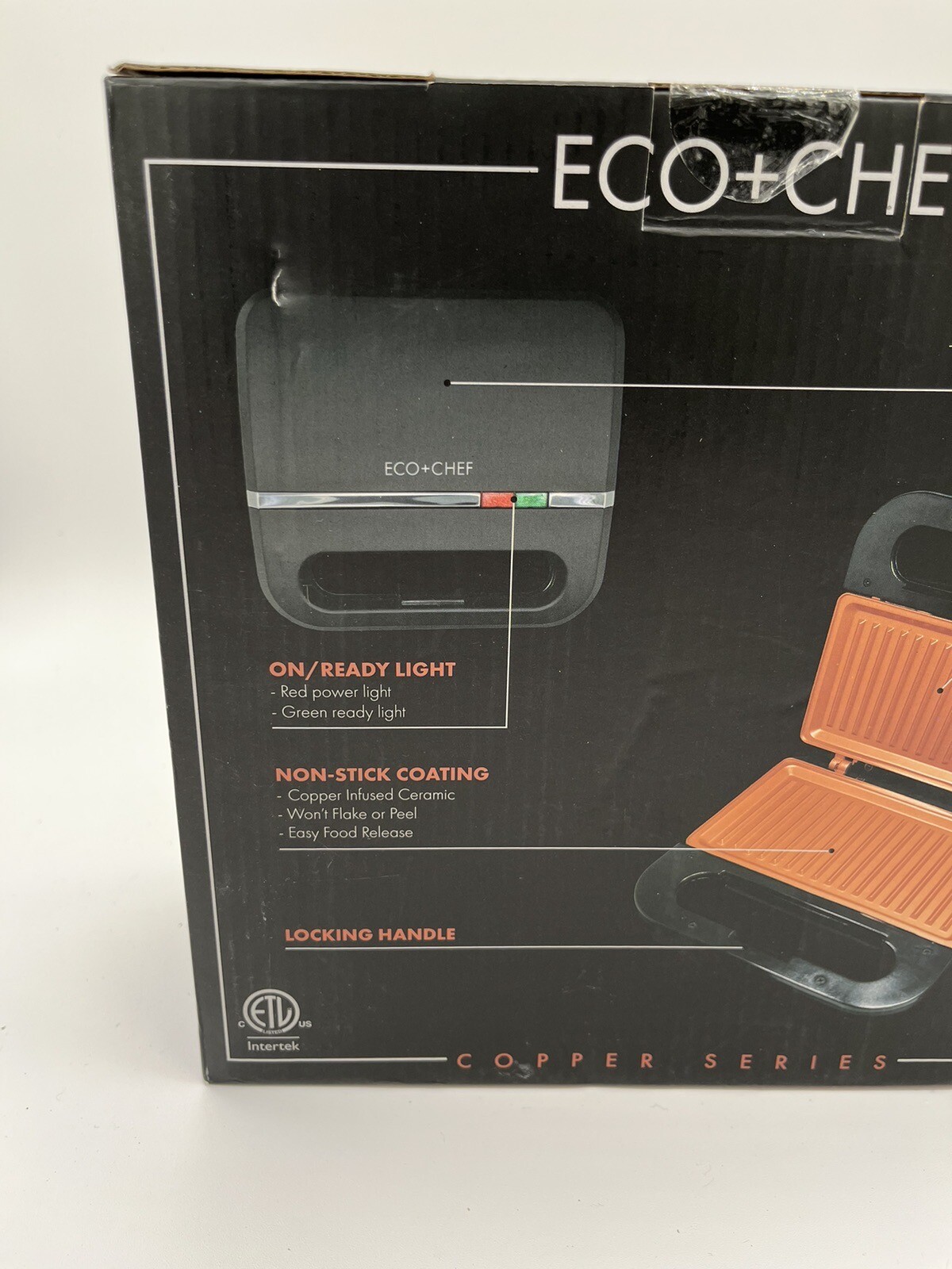 ECO+CHEF Copper Series Contact Grill Model EC-CECG 760 Watts